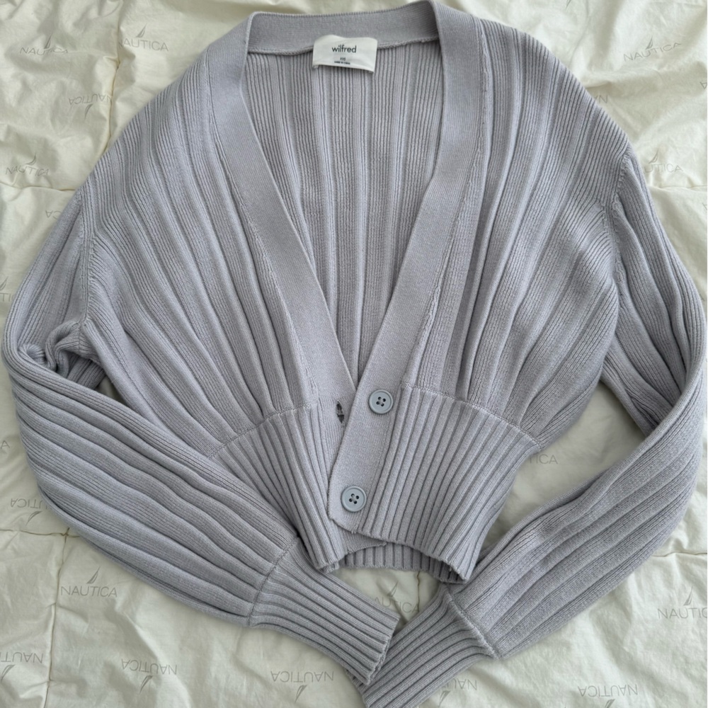 Wilfred deep V neck cardigan